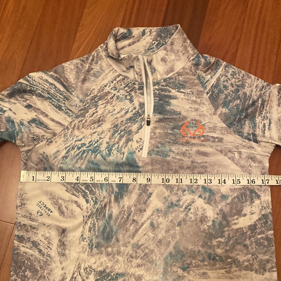 Ocean Coast EUC Realtree Aspect Women’s Fishing Teal Performance 1/4 Zip… - Picture 11 of 15